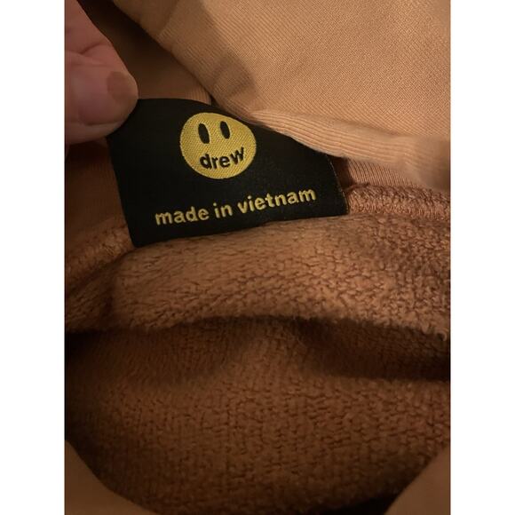 Drew House Justin Bieber Logo Hoodie•S•Mustard Gold Yellow Heavyweight Oversized - Picture 8 of 10